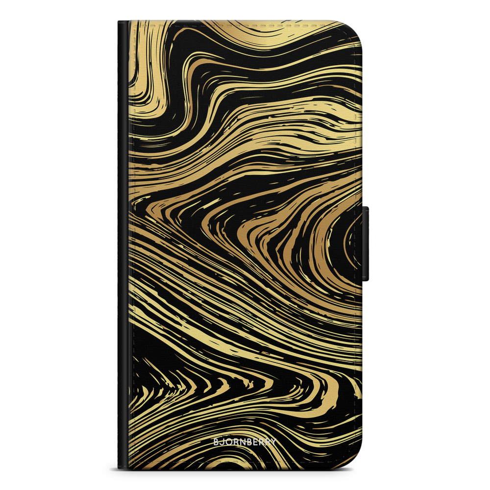 Samsung Galaxy S21 Wallet Case - Gold Marble