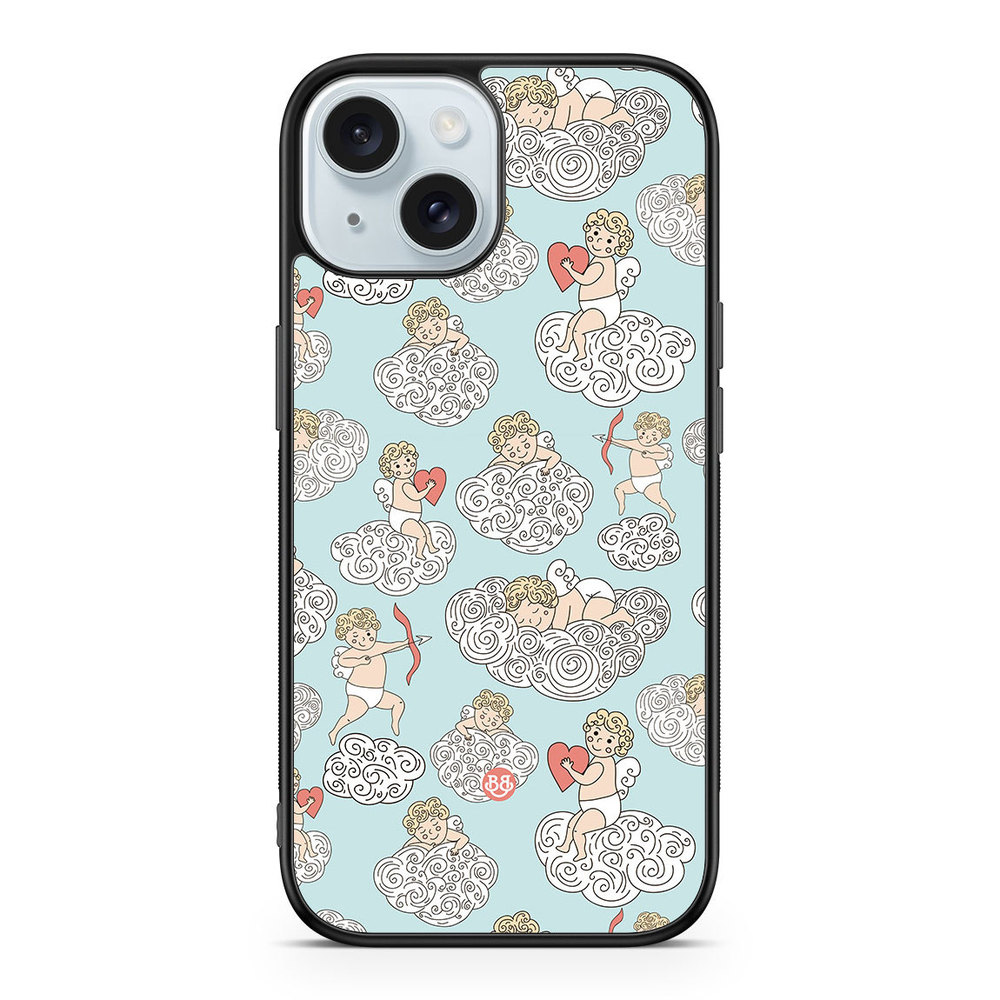 iPhone 15 Case - Angels and Clouds
