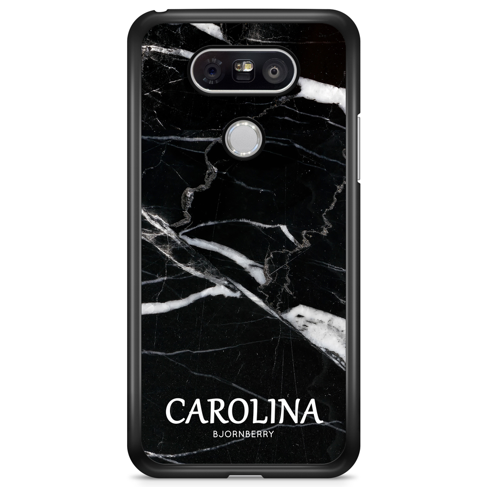 LG G5 Case Custom - Black Marble Name