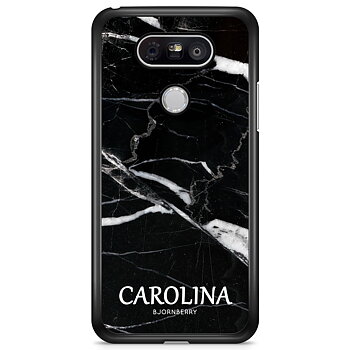 LG G5 Case Custom - Black Marble Name