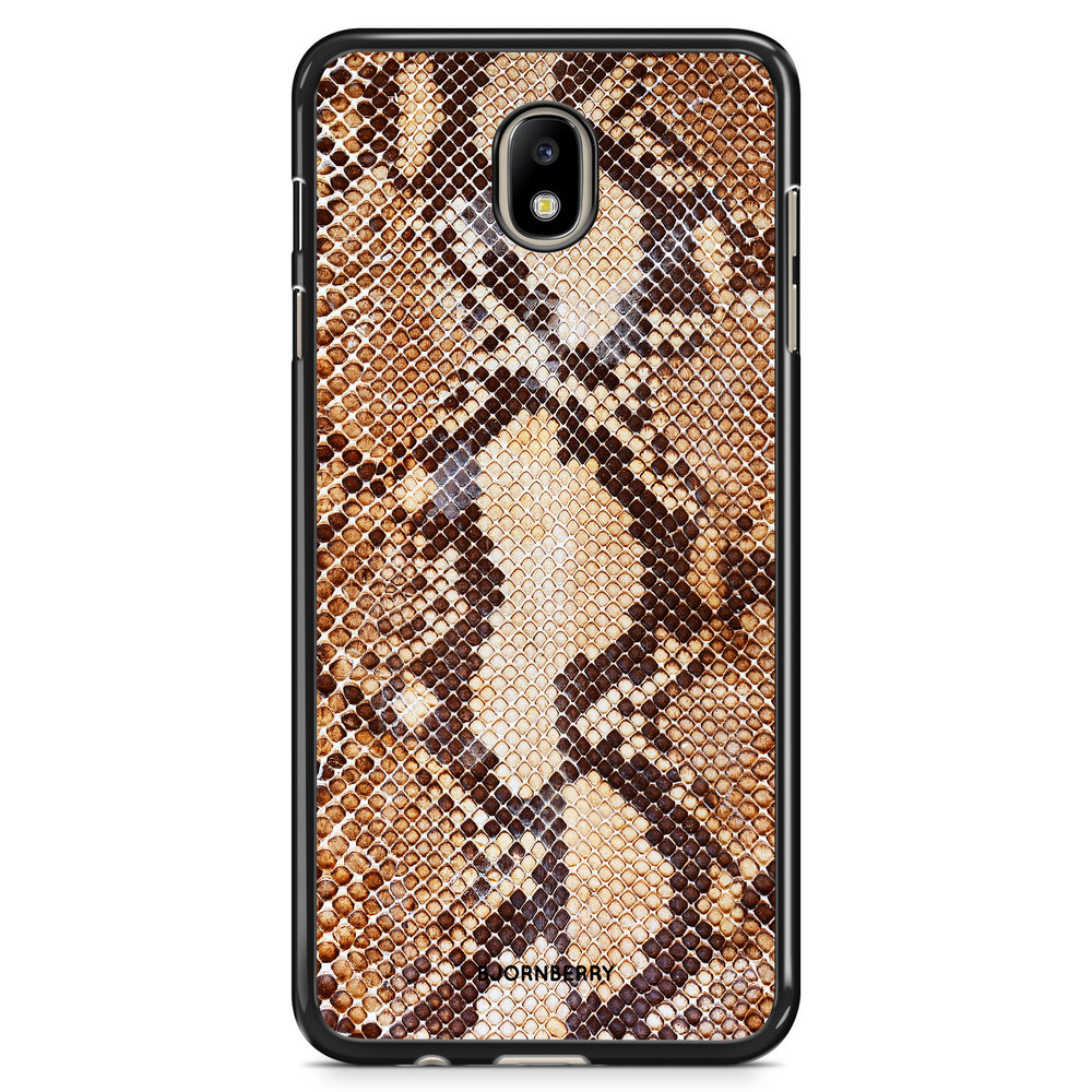 Samsung Galaxy J7 (2017) Case - Snakeskin Brown