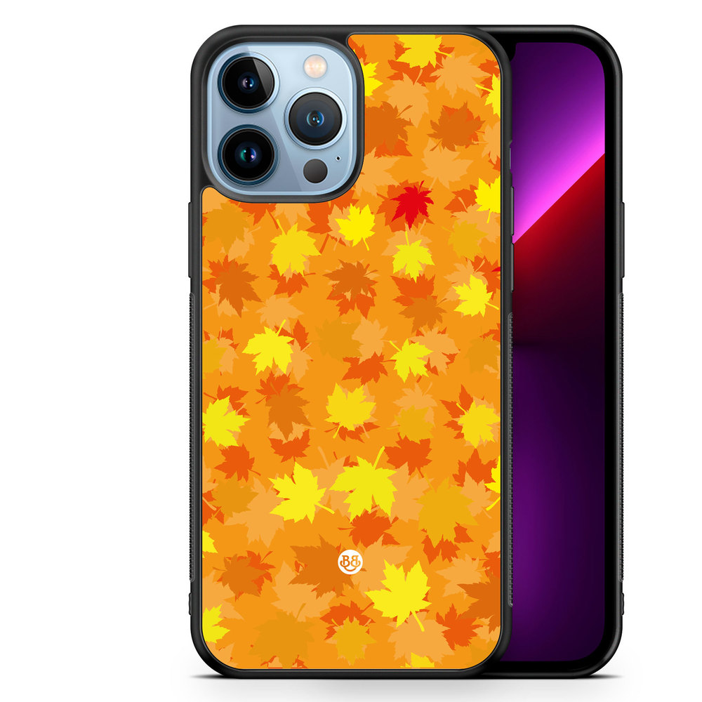 iPhone 13 Pro Max Case - Orange leaves