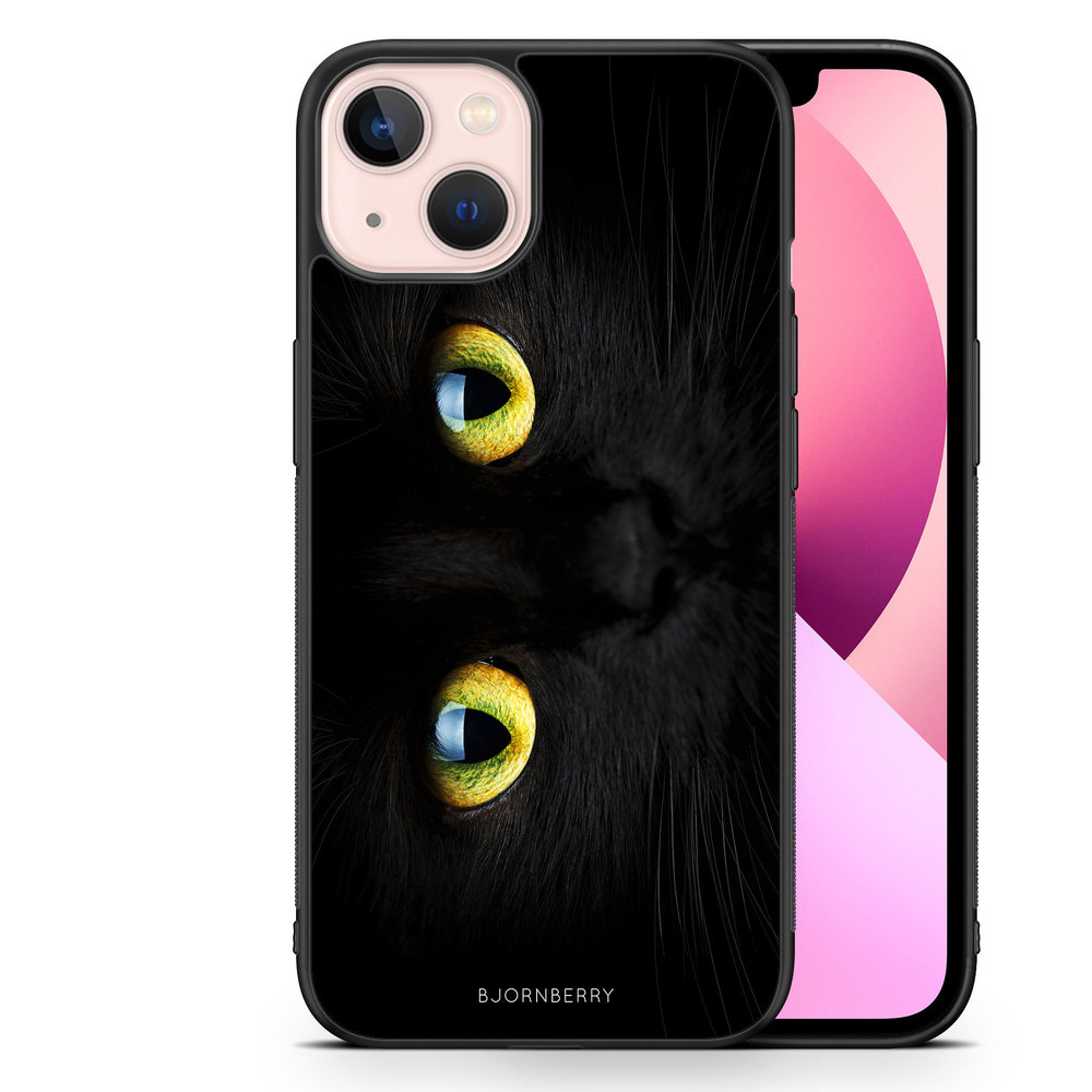 iPhone 13 Case - Black Cat Close Up