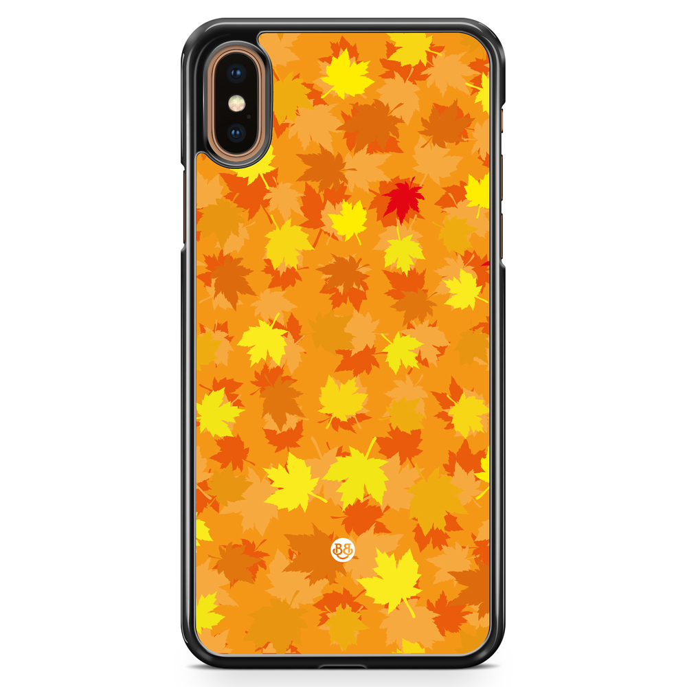 iPhone XS Max Case - Orange leaves