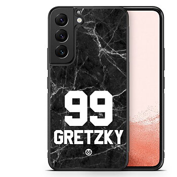 Samsung Galaxy S22 Plus 5G Custom Case - Black Marmor Number