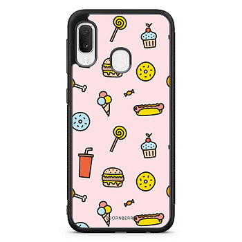 Samsung Galaxy A20e Case - Junk Food Pattern
