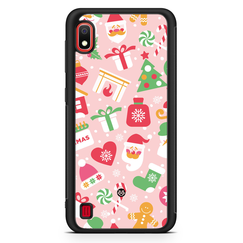 Samsung Galaxy A10 Case - Pink Christmas
