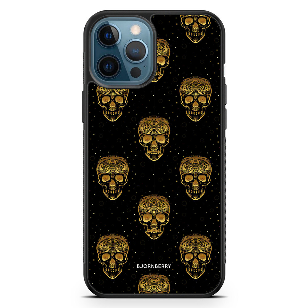 iPhone 12 Pro Case - Gold Skulls