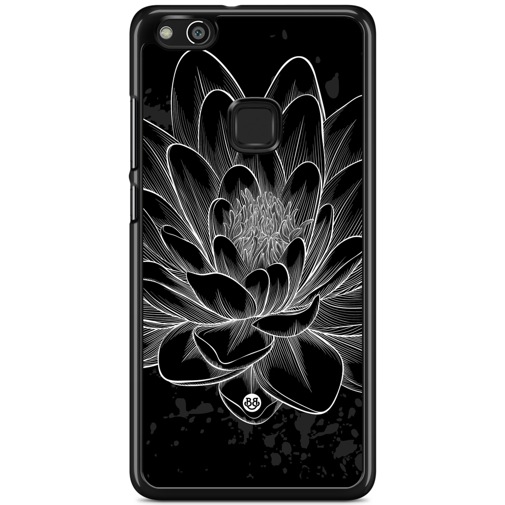 Huawei P10 Lite Case - Black/White Lotus