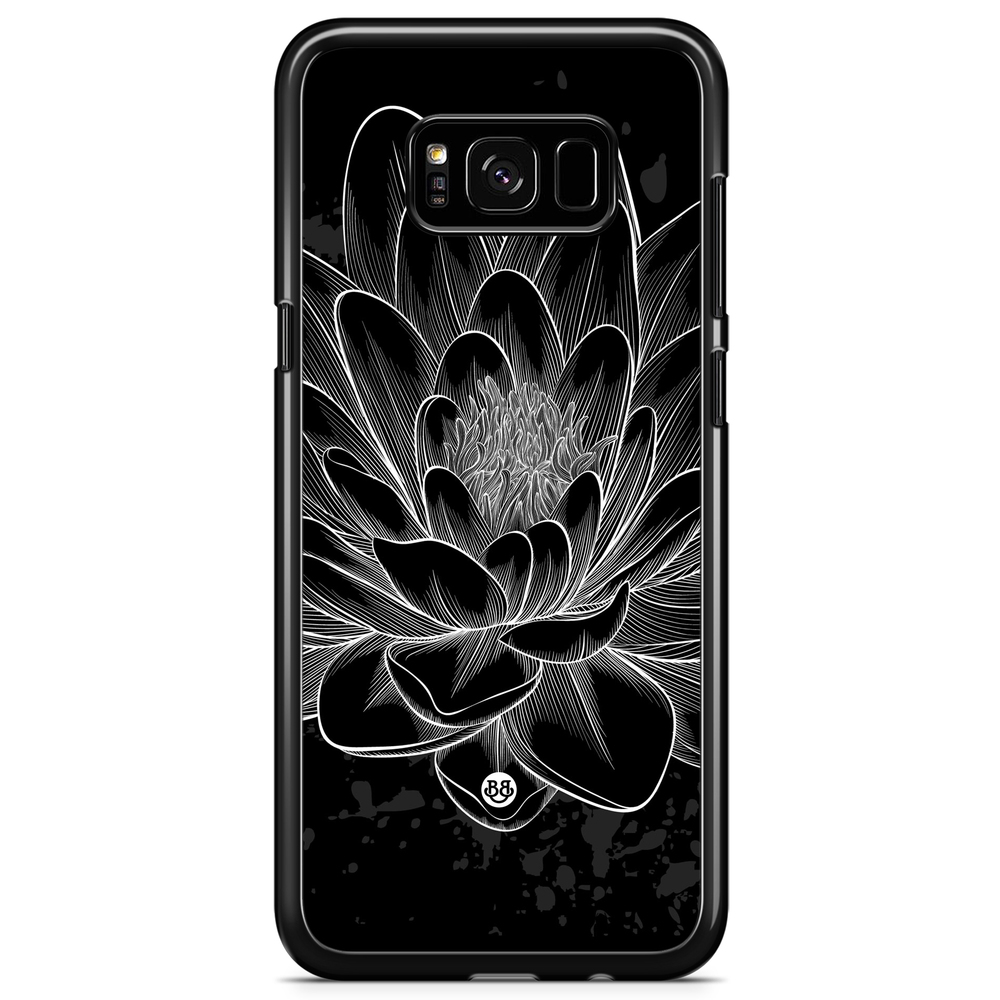 Samsung Galaxy S8 Plus Case - Black/White Lotus