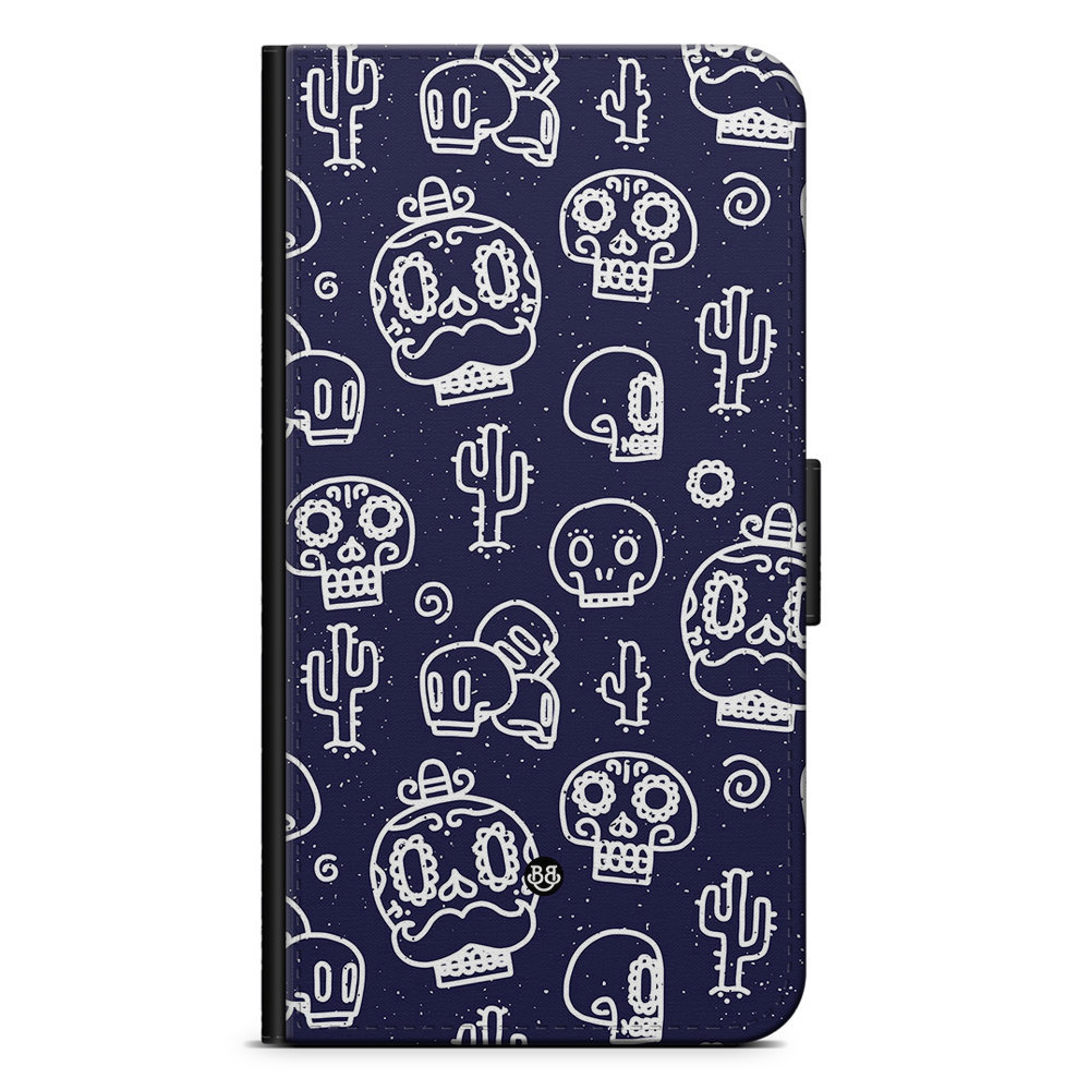 Xiaomi 12 Pro Wallet Case - Oldschool Skulls
