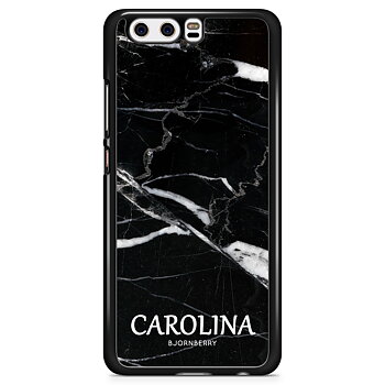 Huawei P10 Case Custom - Black Marble Name