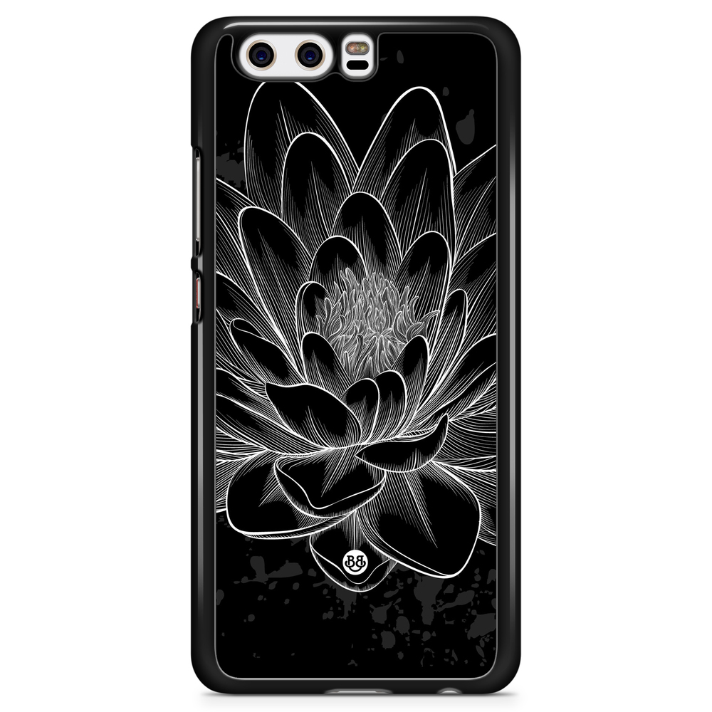 Huawei P10 Plus Case - Black/White Lotus