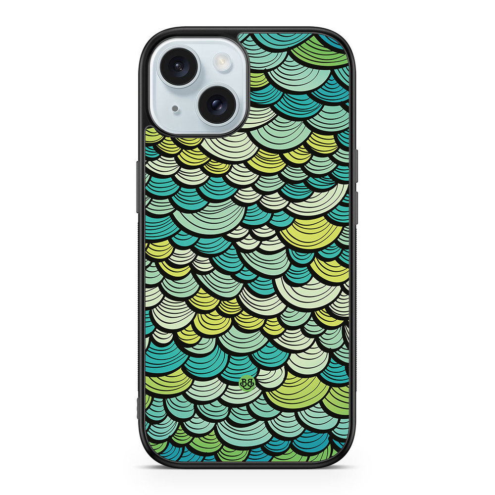 iPhone 15 Case - Green Mermaid Scales