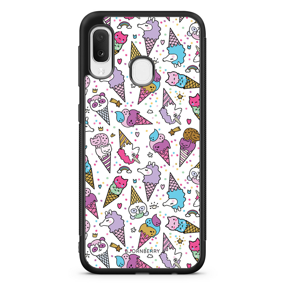 Samsung Galaxy A20e Case - Unicorn Ice Creams