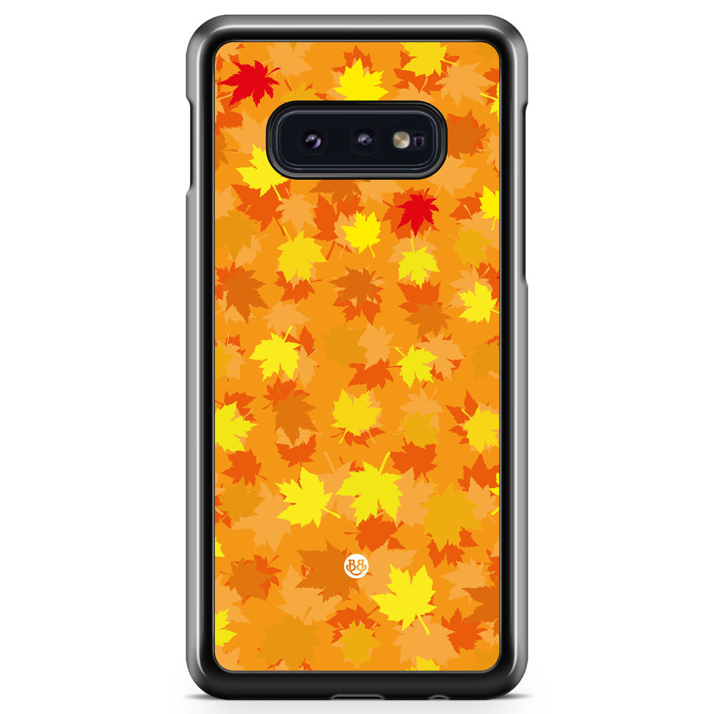 Samsung Galaxy S10e Case - Orange leaves