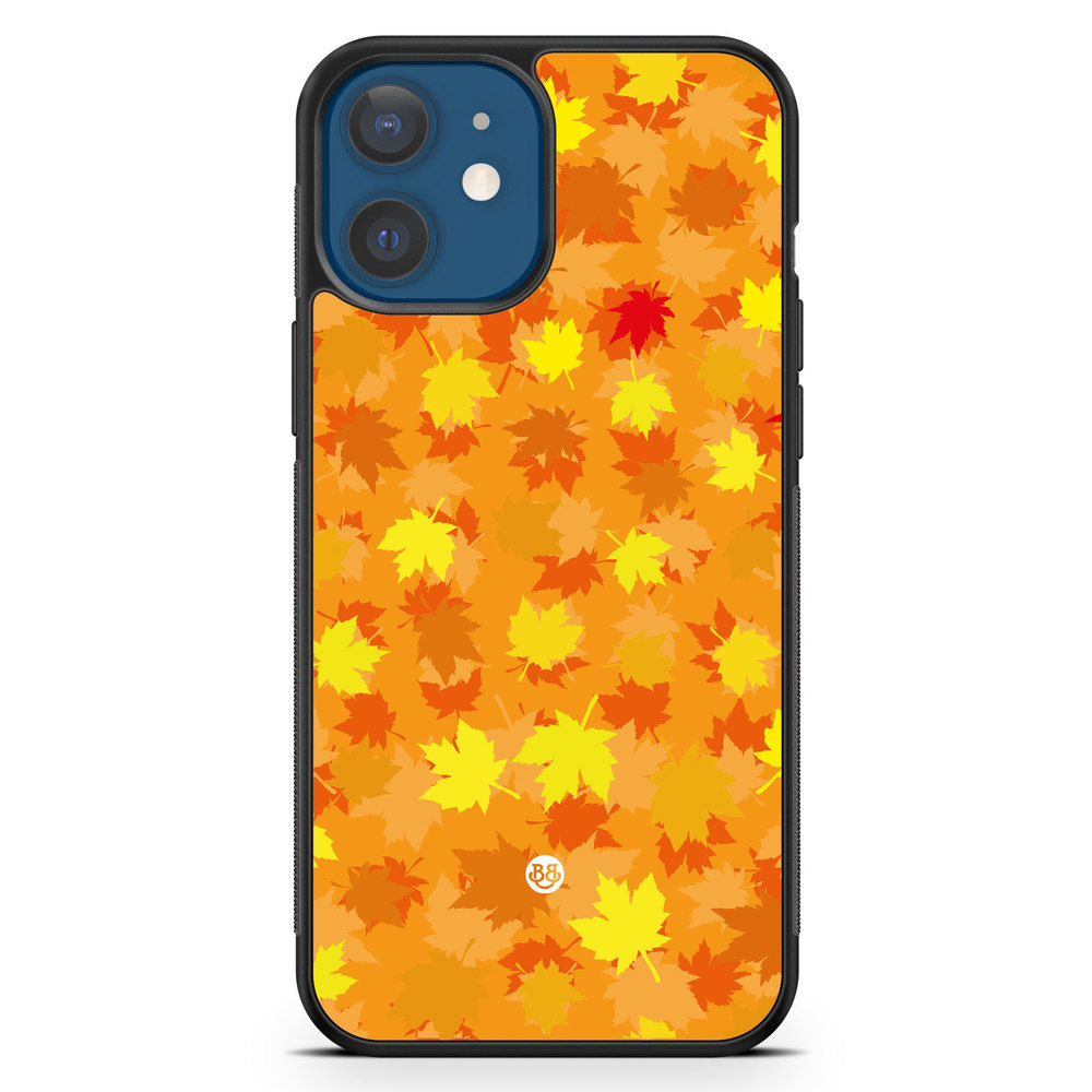 iPhone 12 Mini Case - Orange leaves