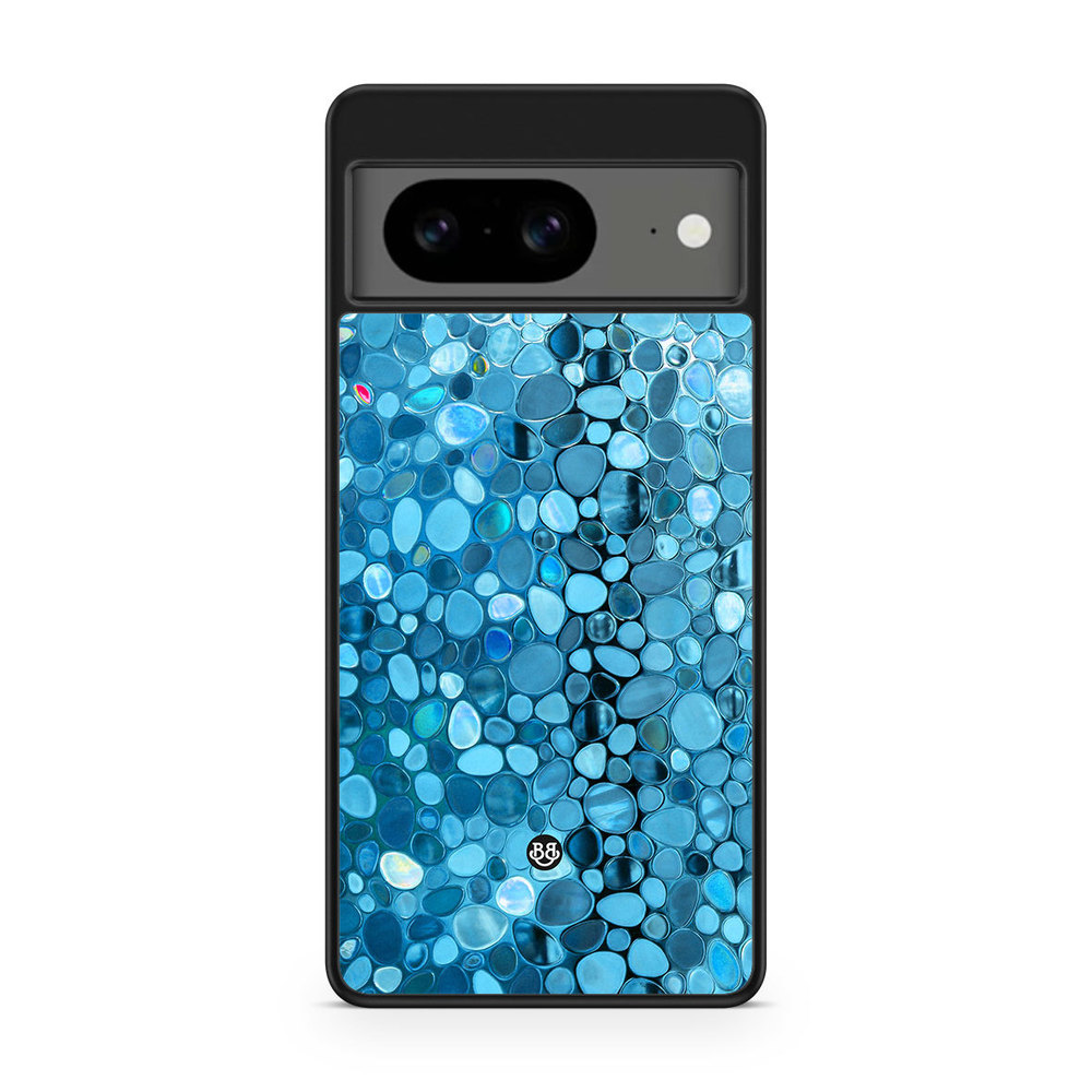 Google Pixel 8 Case - Stained Glass Blue