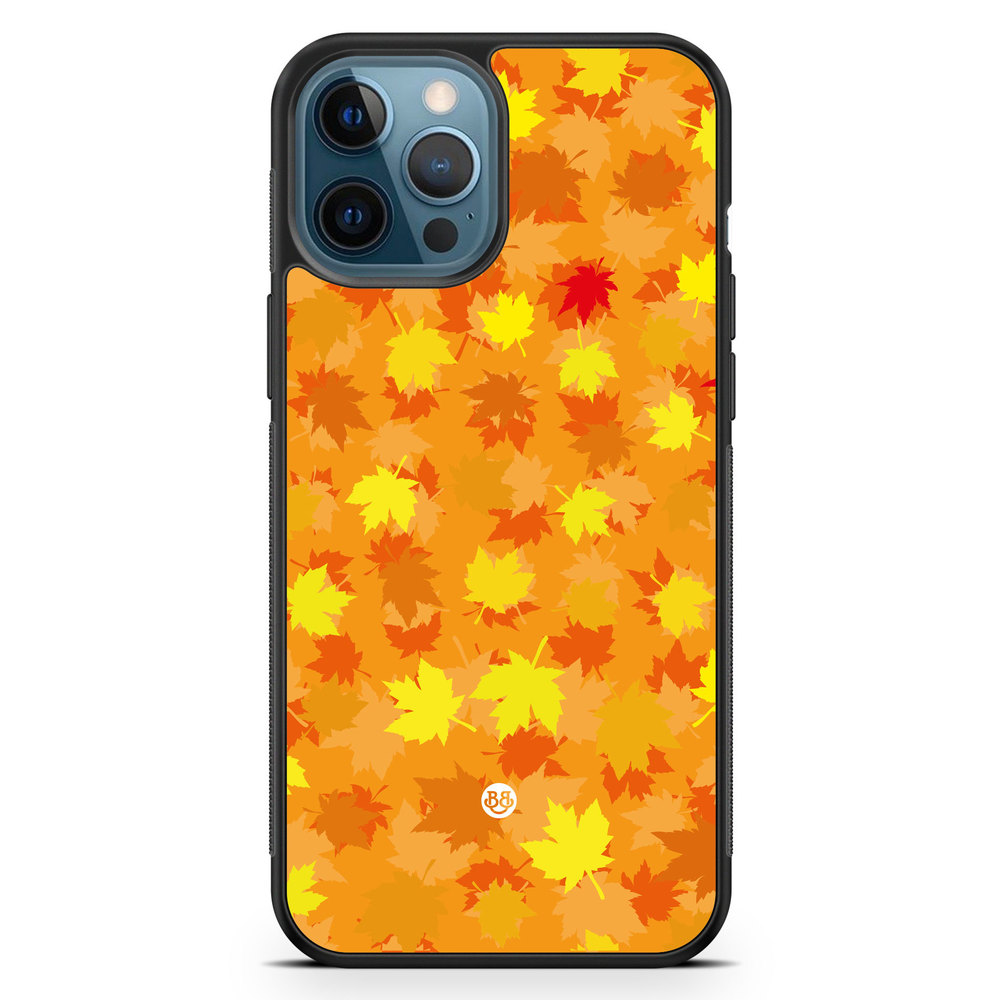 iPhone 12 Pro Case - Orange leaves