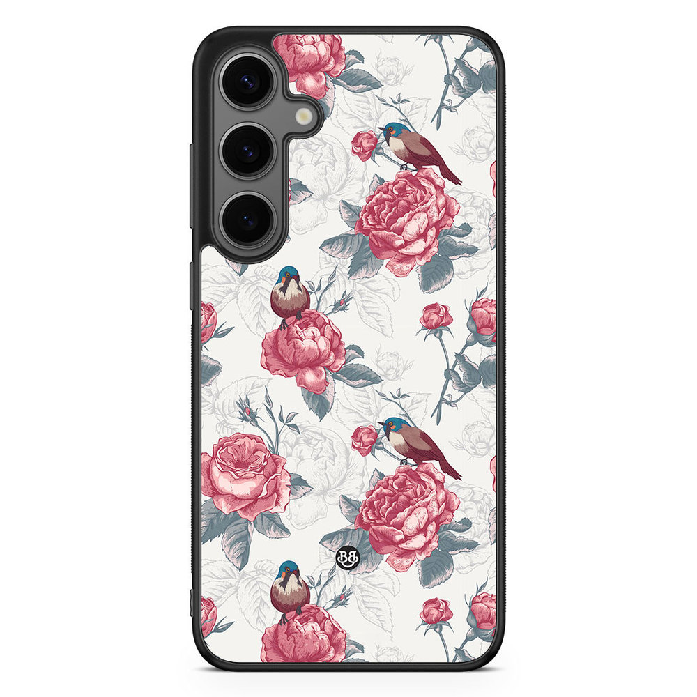 Samsung Galaxy S24 Plus Case - Roses and Birds