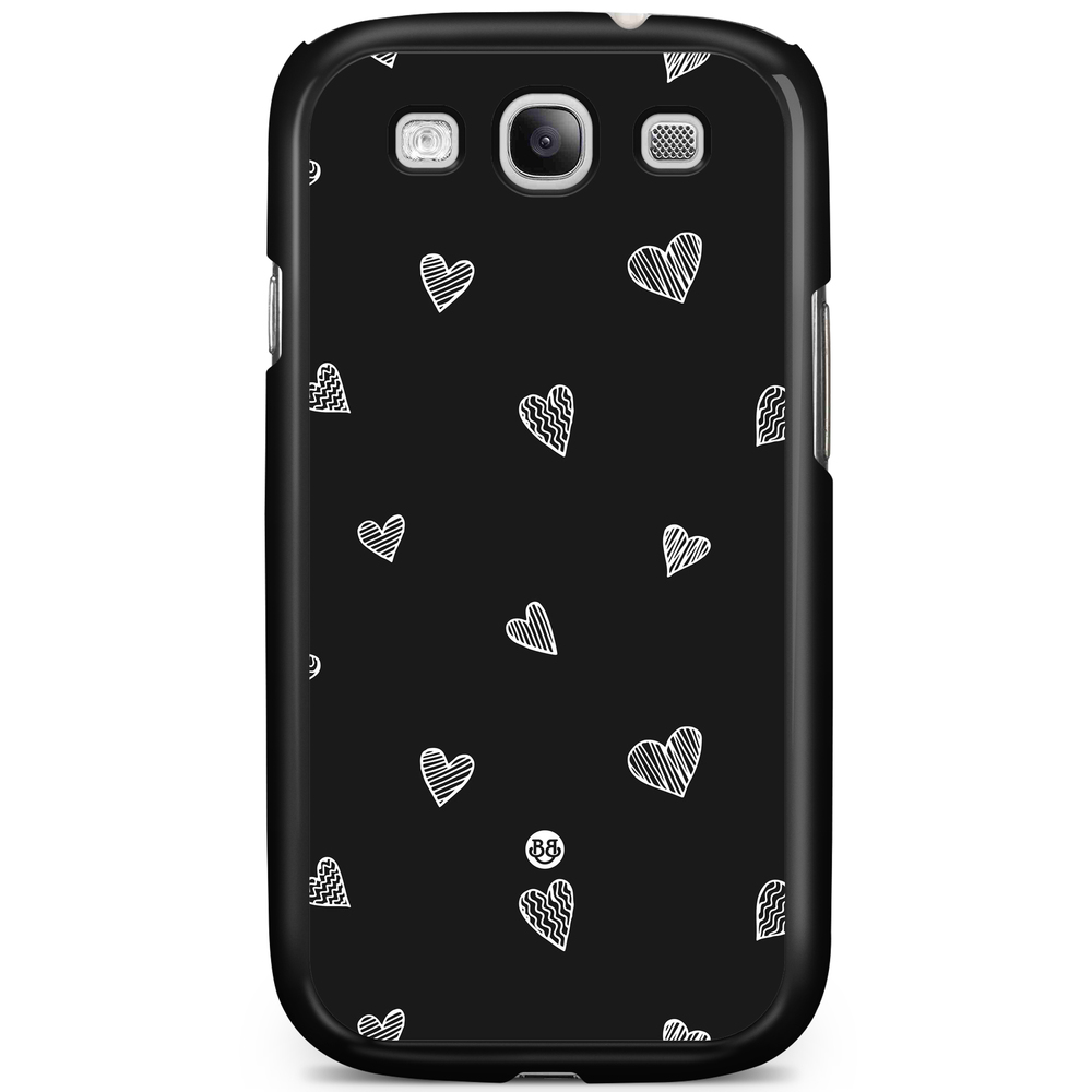 Samsung Galaxy S3 Mini Case - Black & White Hearts