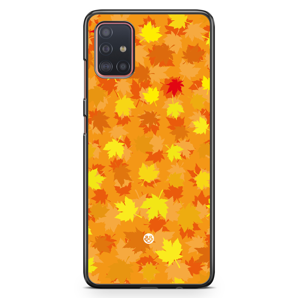 Samsung Galaxy A51 Case - Orange leaves