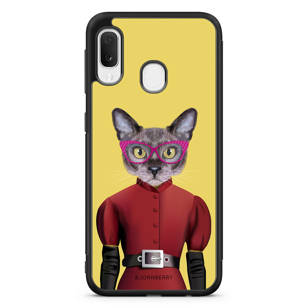 Samsung Galaxy A20e Case - Hipster Cat