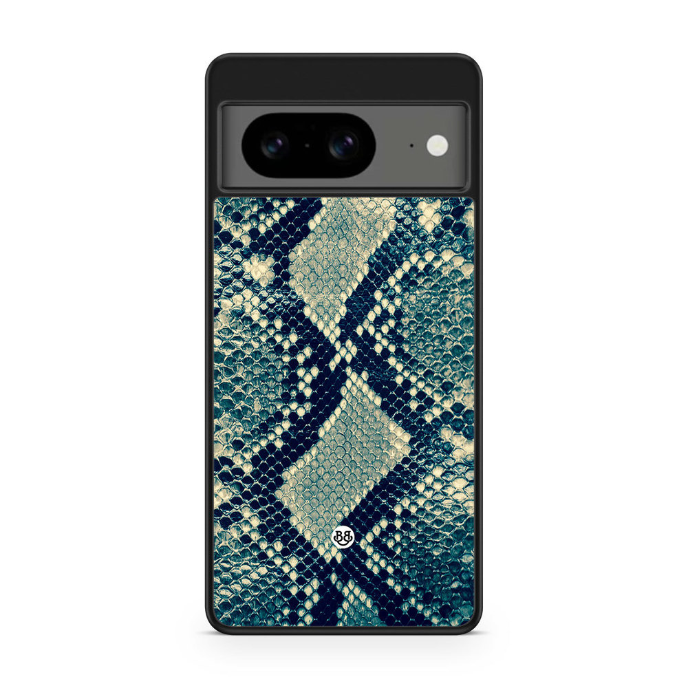Google Pixel 8 Case - Blue Snakeskin