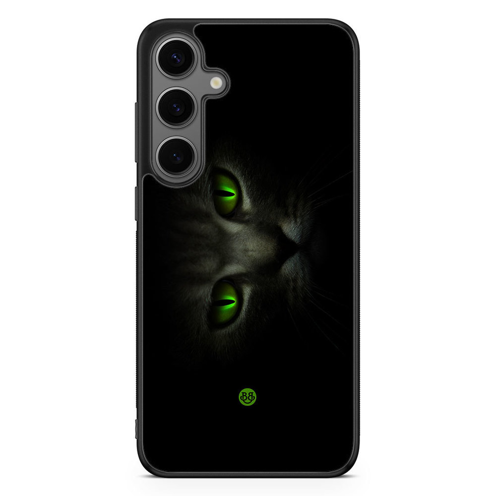 Samsung Galaxy S24 Plus Case - Green Cat Eyes