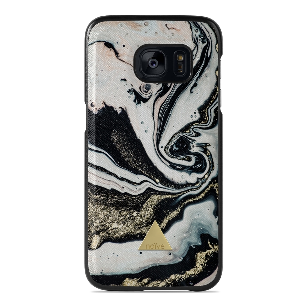 Naive Samsung Galaxy S7 Case - Golden Swirl