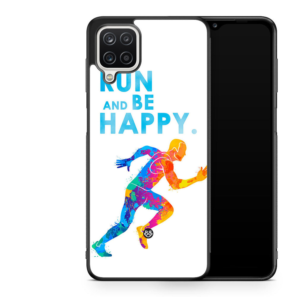 Samsung Galaxy A12 Case - Run and be happy