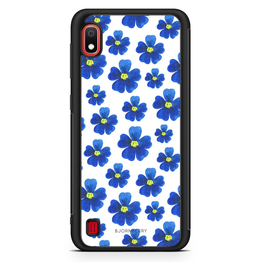 Samsung Galaxy A10 Case - Blue Flowers