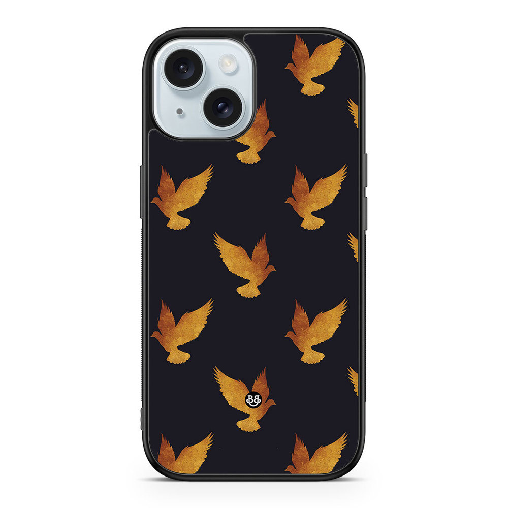 iPhone 15 Case - Golden Doves