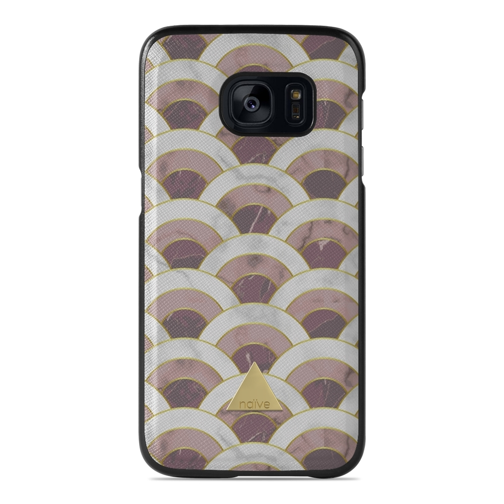 Naive Samsung Galaxy S7 Case - Pink Marble Wave