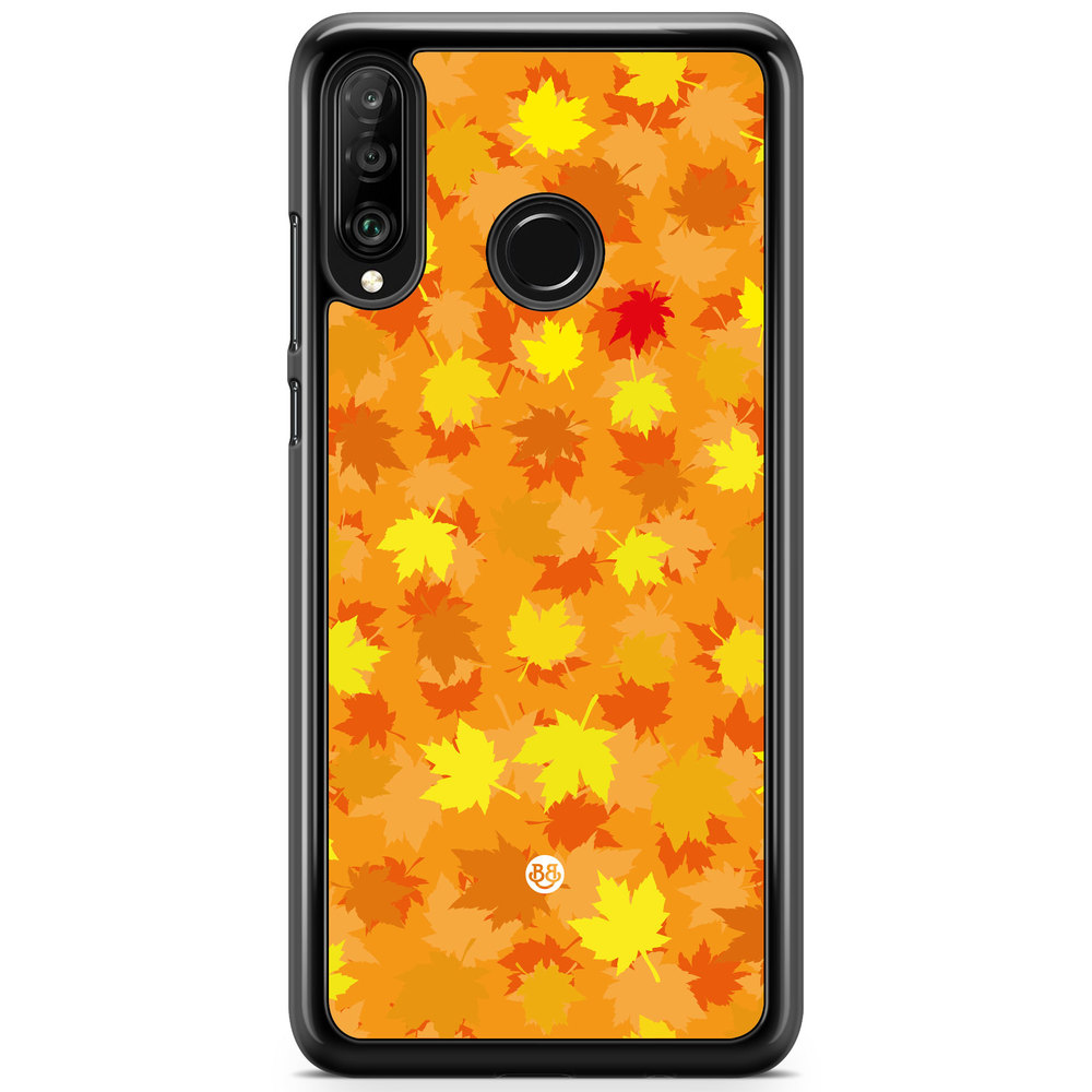Huawei P30 Lite Case - Orange leaves
