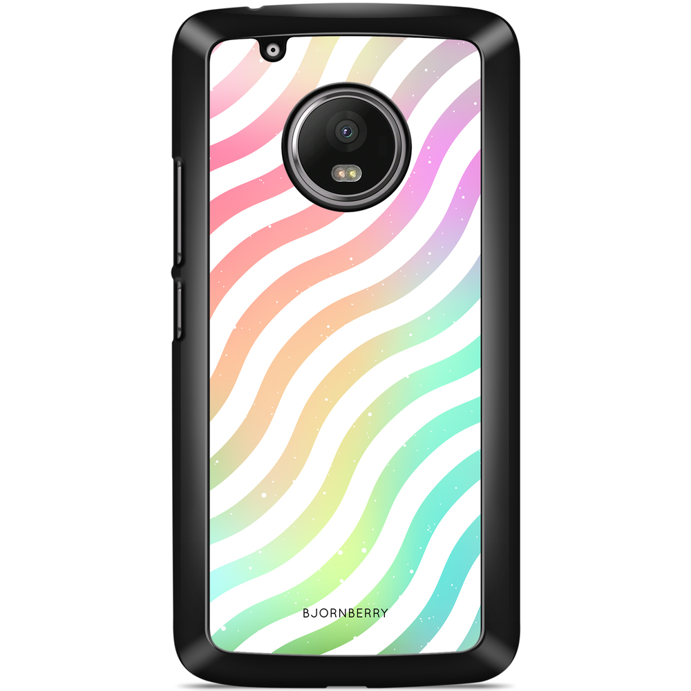 Moto G5 Plus Case - Wavy Rainbow