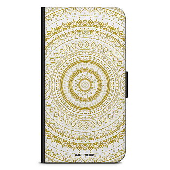 Samsung Galaxy Note 10 Wallet Case - White Gold Mandala