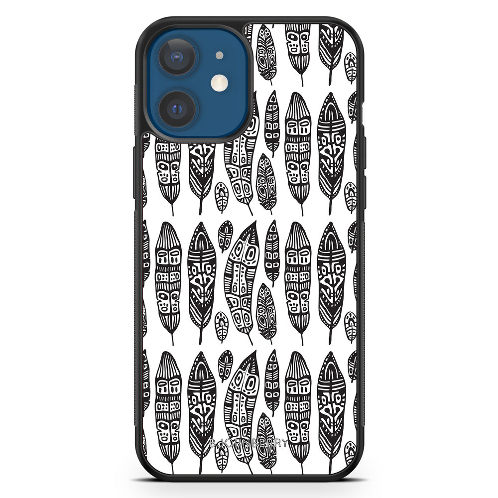 iPhone 12 Case - Vintage Feathers