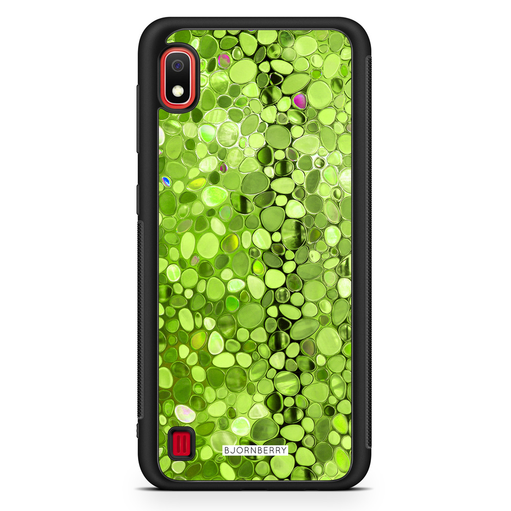 Samsung Galaxy A10 Case - Stained Glass Green
