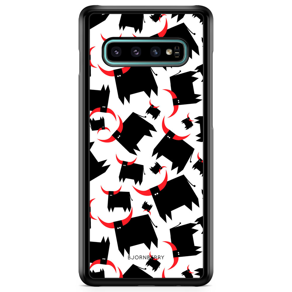 Samsung Galaxy S10 Case - Bull Red Horns