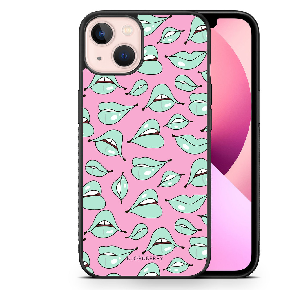 iPhone 13 Skal - Gröna läppar