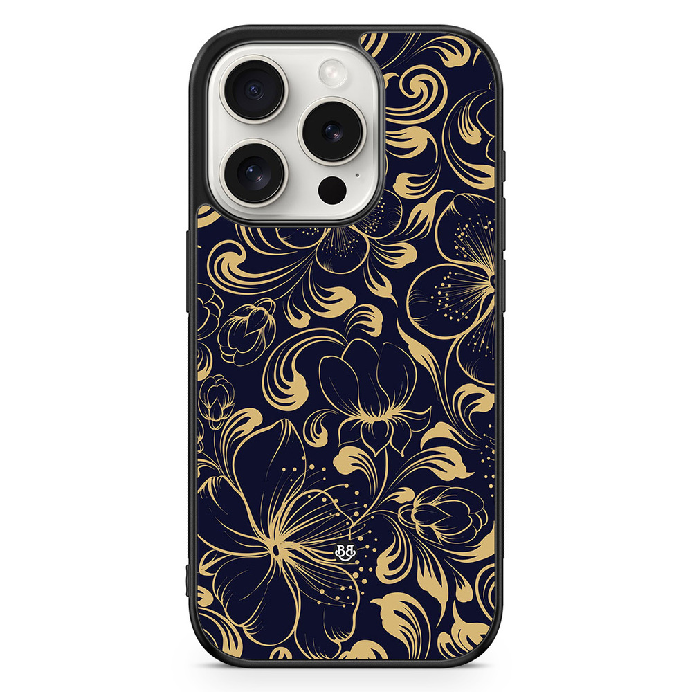 iPhone 15 Pro Case - Blue Flowers