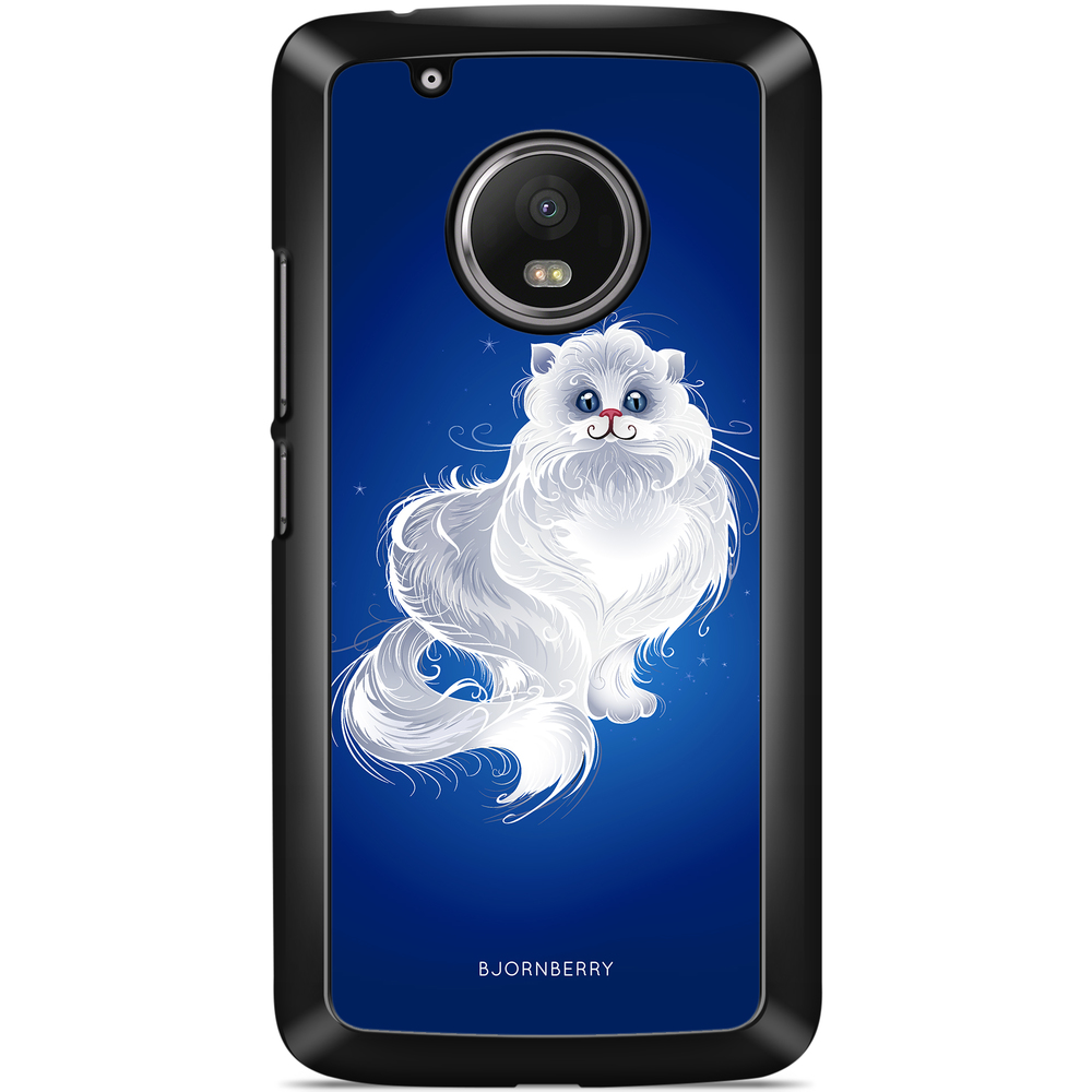 Moto G5 Plus Case - White Cat
