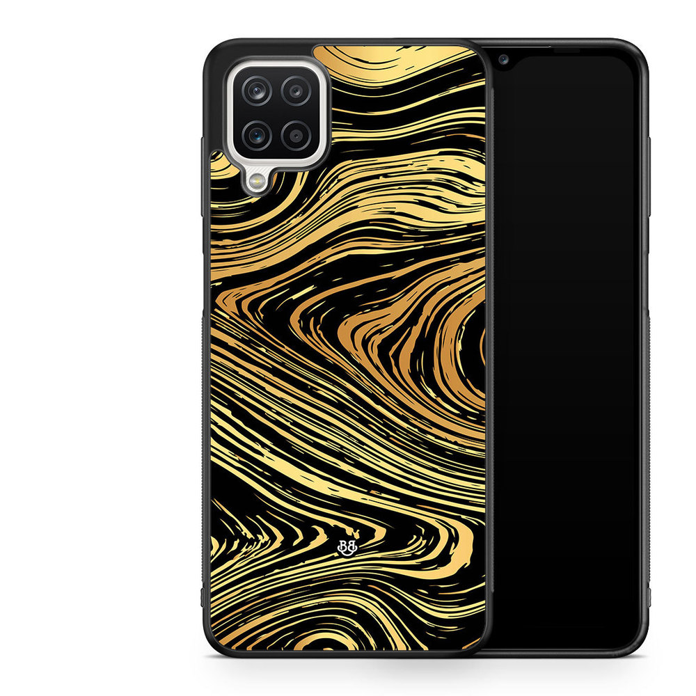 Samsung Galaxy A12 Case - Gold Marble
