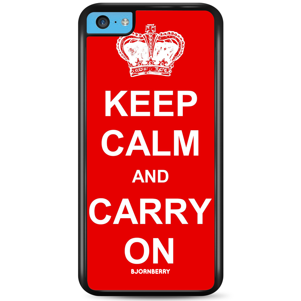 iPhone 5C Case - Keep calm carry on