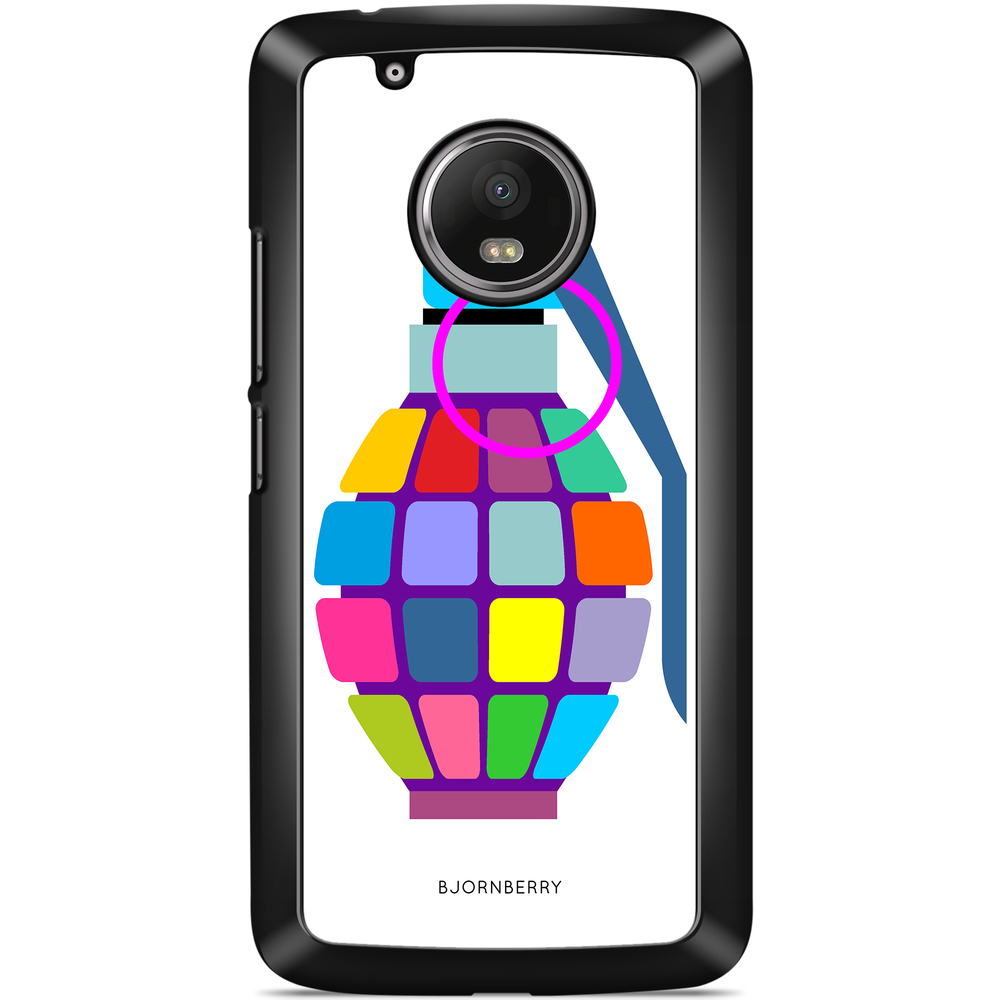 Moto G5 Plus Case - Color Hand Granade
