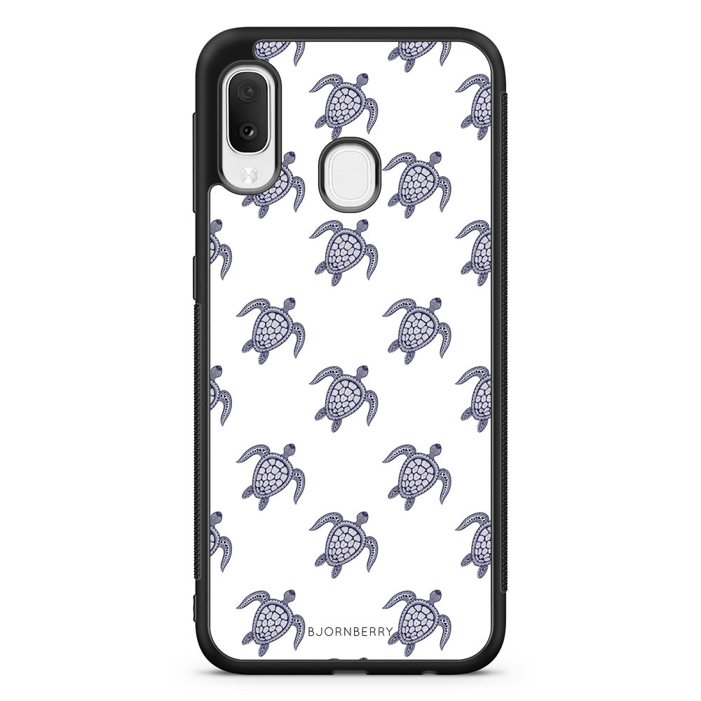 Samsung Galaxy A20e Case - Blue Turtles