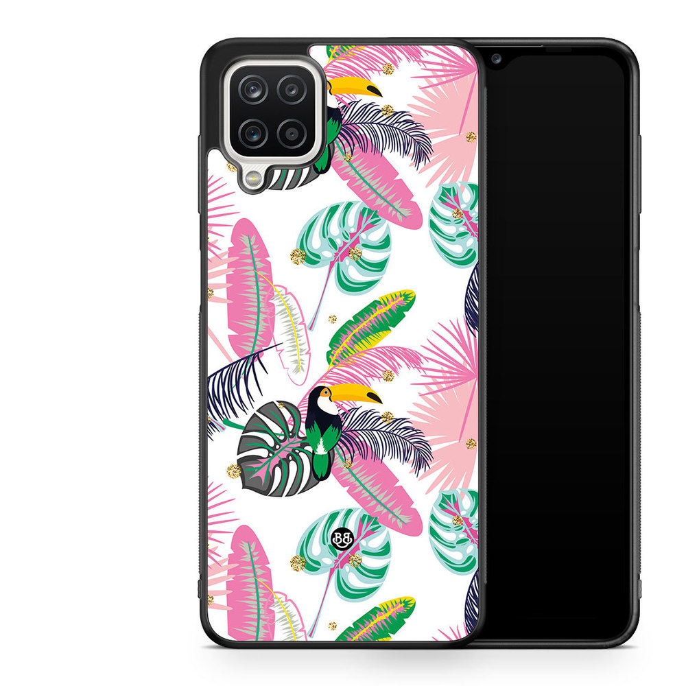 Samsung Galaxy A12 Case - Tropical Pattern
