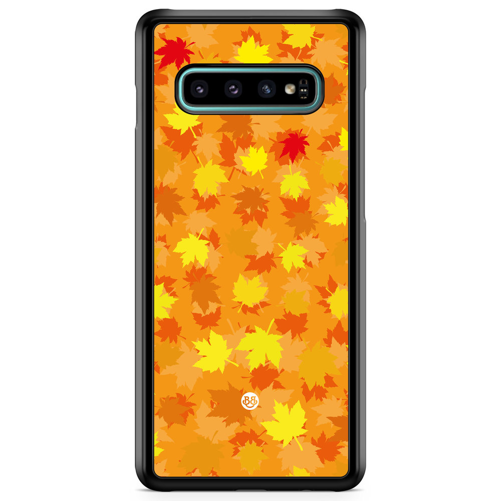 Samsung Galaxy S10 Plus Case - Orange leaves