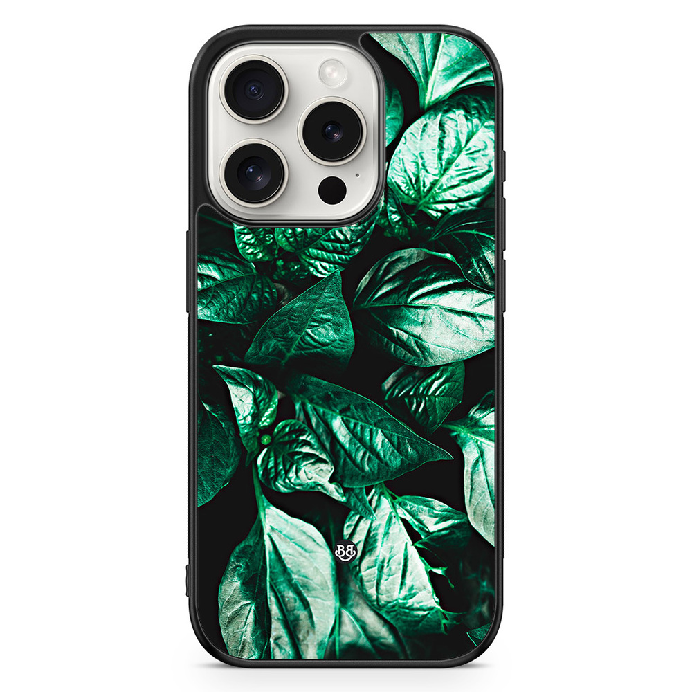 iPhone 15 Pro Case - Green Leaves